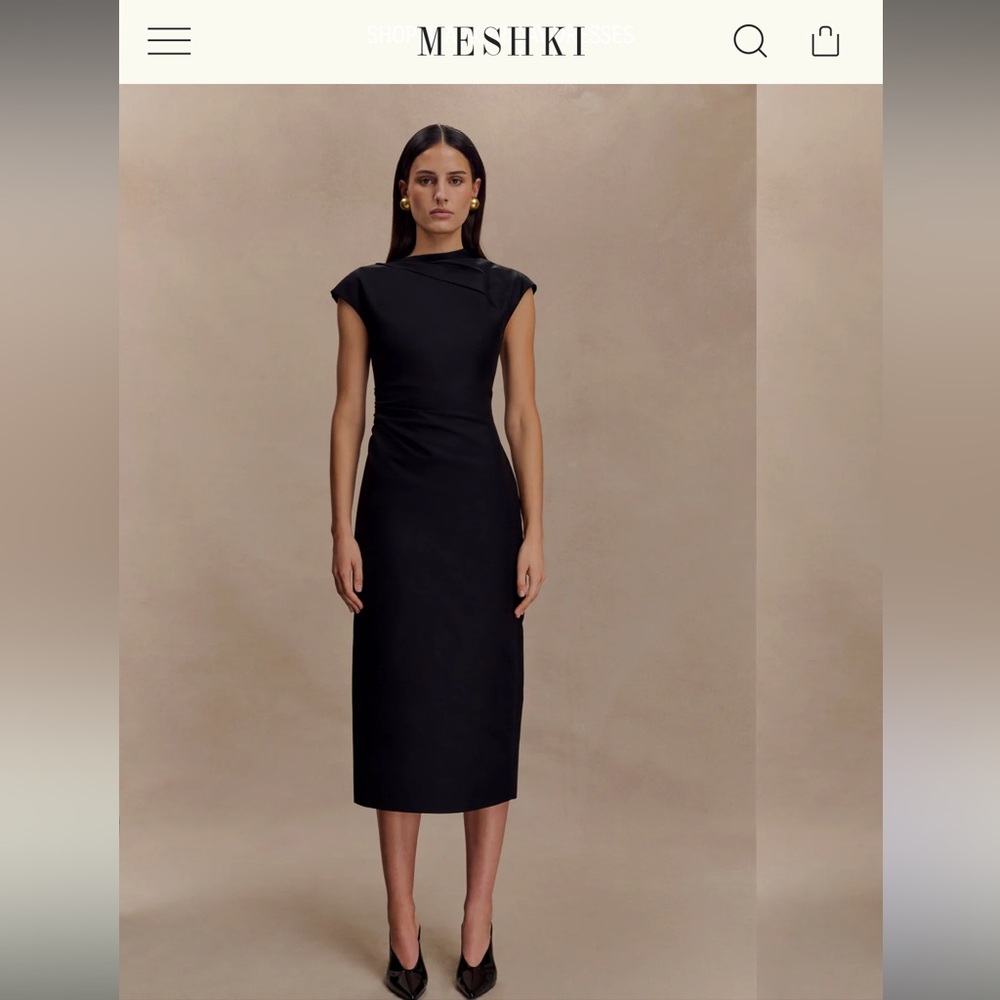 Meshki Lorena Elegant Black Dress